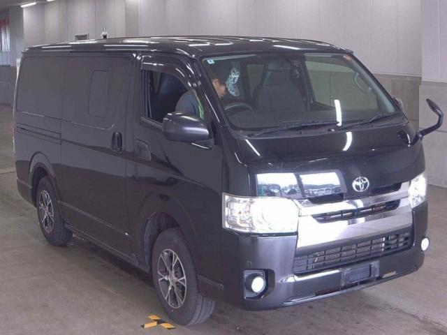 Ref:AUX-24365631 TOYOTA HIACE VAN 2016 1 2016 Toyota Hiace Van black diesel used car Japan export