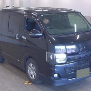 2011 Toyota Hiace Van black diesel used car Japan export