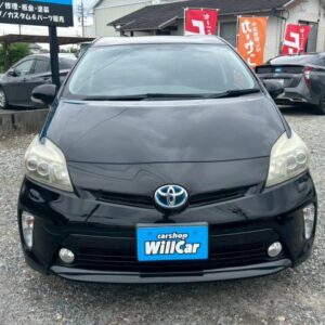 2013 Toyota Prius black gasoline used car Japan export