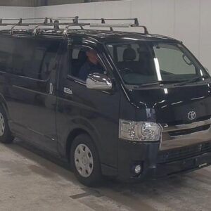 2015 Toyota Hiace Van black diesel used car Japan export