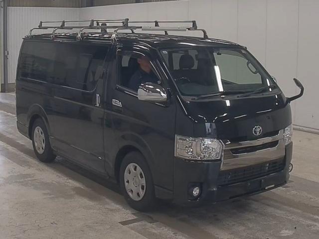 Ref:AUX-24365641 TOYOTA HIACE VAN 2015 1 2015 Toyota Hiace Van black diesel used car Japan export