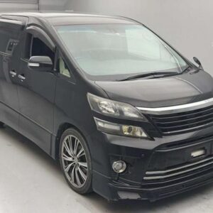 2013 Toyota Vellfire black gasoline used car Japan export