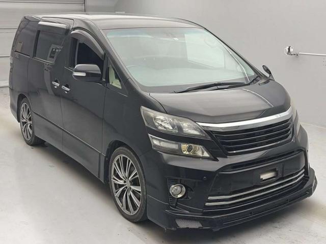 Ref:AUX-24365663 TOYOTA VELLFIRE 2013 1 2013 Toyota Vellfire black gasoline used car Japan export