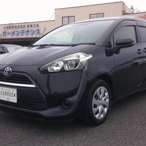 2016 Toyota Sienta black gasoline used car Japan export