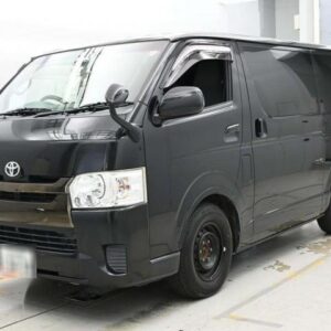 2015 Toyota Hiace Van black diesel used car Japan export