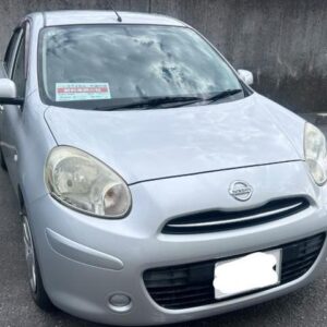 2011 Nissan March silver gasoline used car Japan export