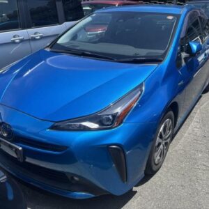 2019 Toyota Prius blue gasoline used car Japan export