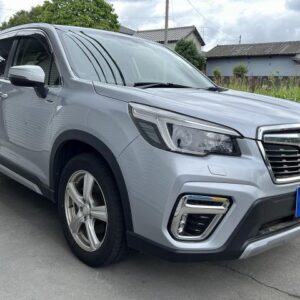 2021 Subaru Forester silver hybrid used car Japan export