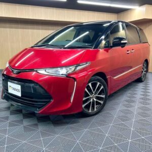 2016 Toyota Estima black gasoline used car Japan export