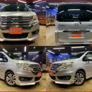 2013 Honda Stepwagon Spada silver gasoline used car Japan export