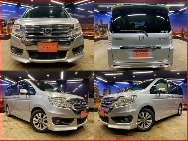 Ref:AUX-24406331 HONDA STEPWAGON SPADA 2013 1 2013 Honda Stepwagon Spada silver gasoline used car Japan export