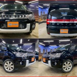 2013 Mitsubishi Delica D:5 black diesel used car Japan export