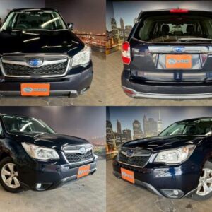 2015 Subaru Forester blue gasoline used car Japan export