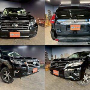 2018 Toyota Land Cruiser Prado black gasoline used car Japan export