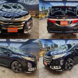 2016 Honda Odyssey Hybrid purple gasoline used car Japan export