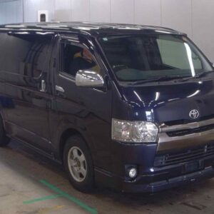 2016 Toyota Hiace Van black diesel used car Japan export
