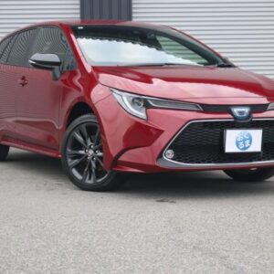 2022 Toyota Corolla Touring red hybrid used car Japan export