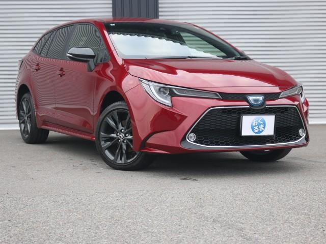 Ref:AUX-24406908 TOYOTA COROLLA TOURING 2022 1 2022 Toyota Corolla Touring red hybrid used car Japan export