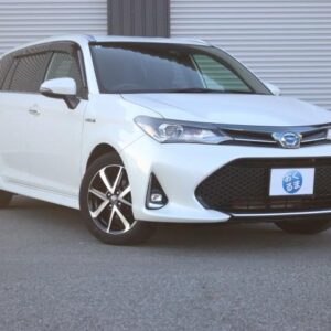 2018 Toyota Corolla Fielder pearl hybrid used car Japan export