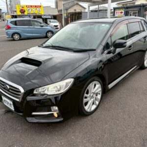 2015 Subaru Levorg black gasoline used car Japan export
