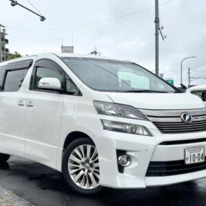 2013 Toyota Vellfire pearl gasoline used car Japan export