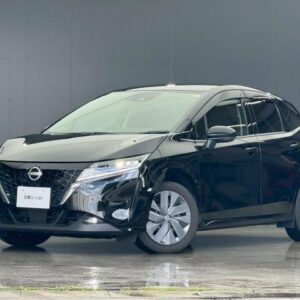 2021 Nissan Note black hybrid used car Japan export