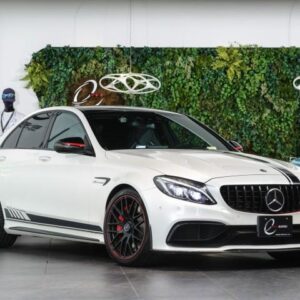 2015 Mercedes Amg C-Class white gasoline used car Japan export