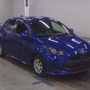 2021 Toyota Yaris blue gasoline used car Japan export