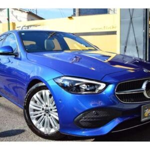 2022 Mercedes Benz C-Class blue hybrid used car Japan export
