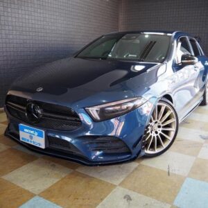 2019 Mercedes Amg A-Class blue gasoline used car Japan export