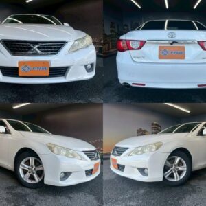 2010 Toyota Mark X white gasoline used car Japan export