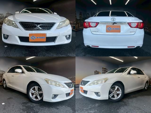 Ref:AUX-24446612 TOYOTA MARK X 2010 1 2010 Toyota Mark X white gasoline used car Japan export