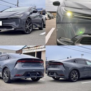 2023 Toyota Prius gray hybrid used car Japan export