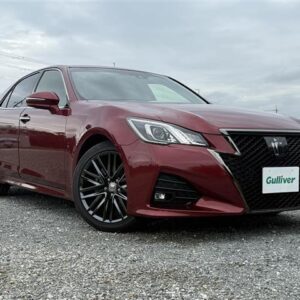 2017 Toyota Crown red gasoline used car Japan export