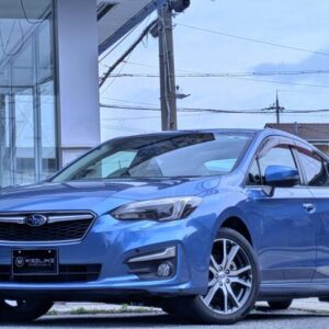 2017 Subaru Impreza G4 blue gasoline used car Japan export