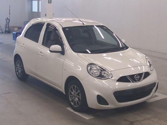 Ref:AUX-24461577 NISSAN MARCH 2017 1 2017 Nissan March pearl gasoline used car Japan export