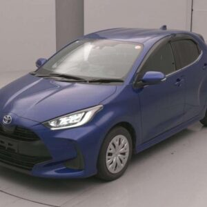 2021 Toyota Yaris blue gasoline used car Japan export