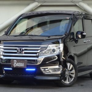 2012 Honda Stepwagon Spada black gasoline used car Japan export