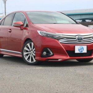 2014 Toyota Sai red hybrid used car Japan export