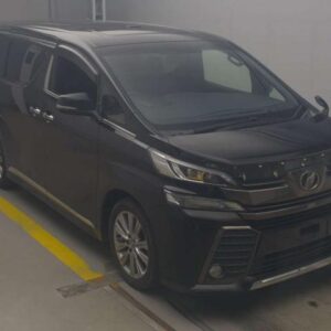 2017 Toyota Vellfire black gasoline used car Japan export