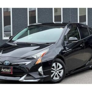2017 Toyota Prius black hybrid used car Japan export