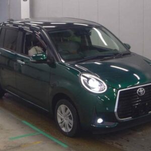 2023 Toyota Passo green gasoline used car Japan export