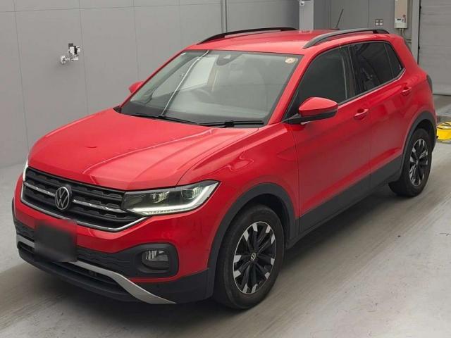 Ref:AUX-24481269 VOLKSWAGEN T-CROSS 2021 1 2021 Volkswagen T-Cross red gasoline used car Japan export