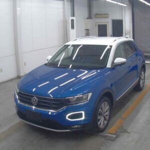 2021 Volkswagen T-Roc blue diesel used car Japan export