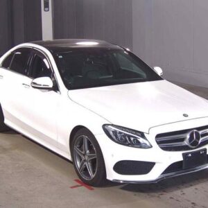 2017 Mercedes Benz C-Class white gasoline used car Japan export