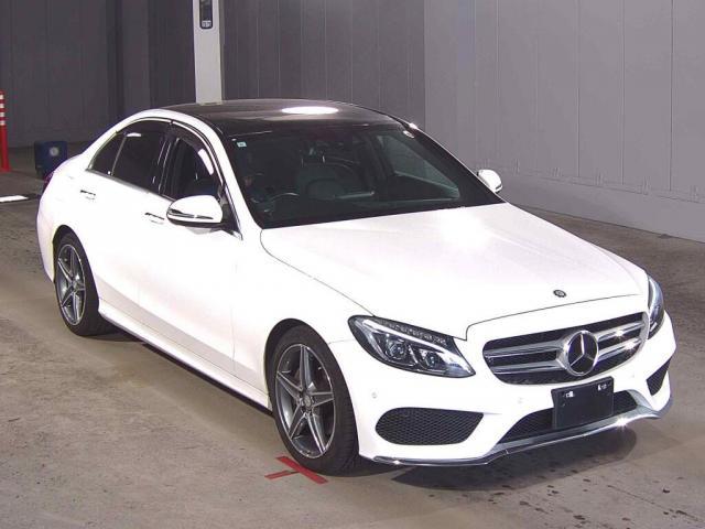 Ref:AUX-24482273 MERCEDES BENZ C-CLASS 2017 1 2017 Mercedes Benz C-Class white gasoline used car Japan export