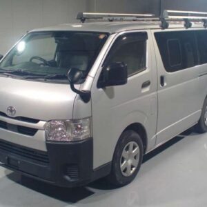 2021 Toyota Hiace Van silver diesel used car Japan export