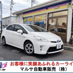 2013 Toyota Prius white hybrid used car Japan export