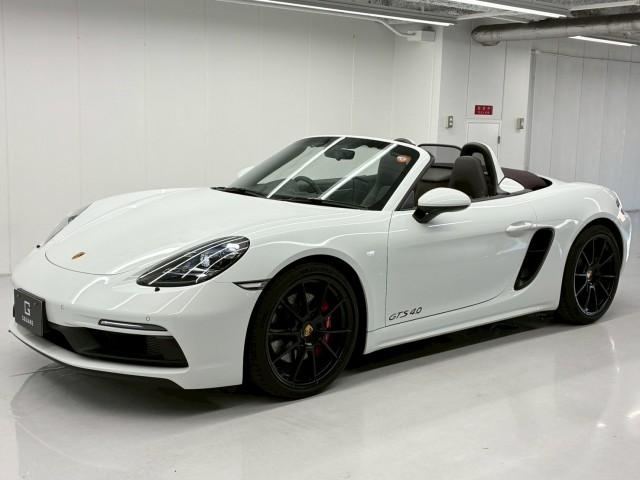 Ref:AUX-24500997 PORSCHE 718 BOXSTER 2024 1 2024 Porsche 718 Boxster white gasoline used car Japan export