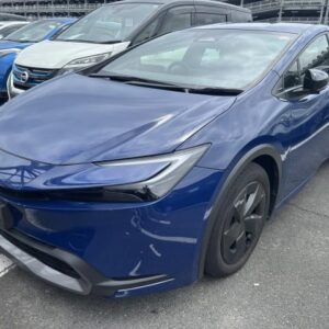 2023 Toyota Prius blue gasoline used car Japan export